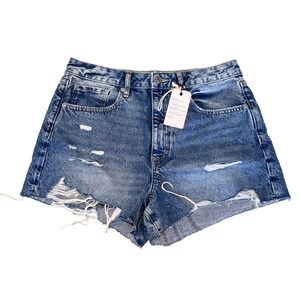 Forever 21 Womens Distressed Retro High Rise Ripped Shorts 29